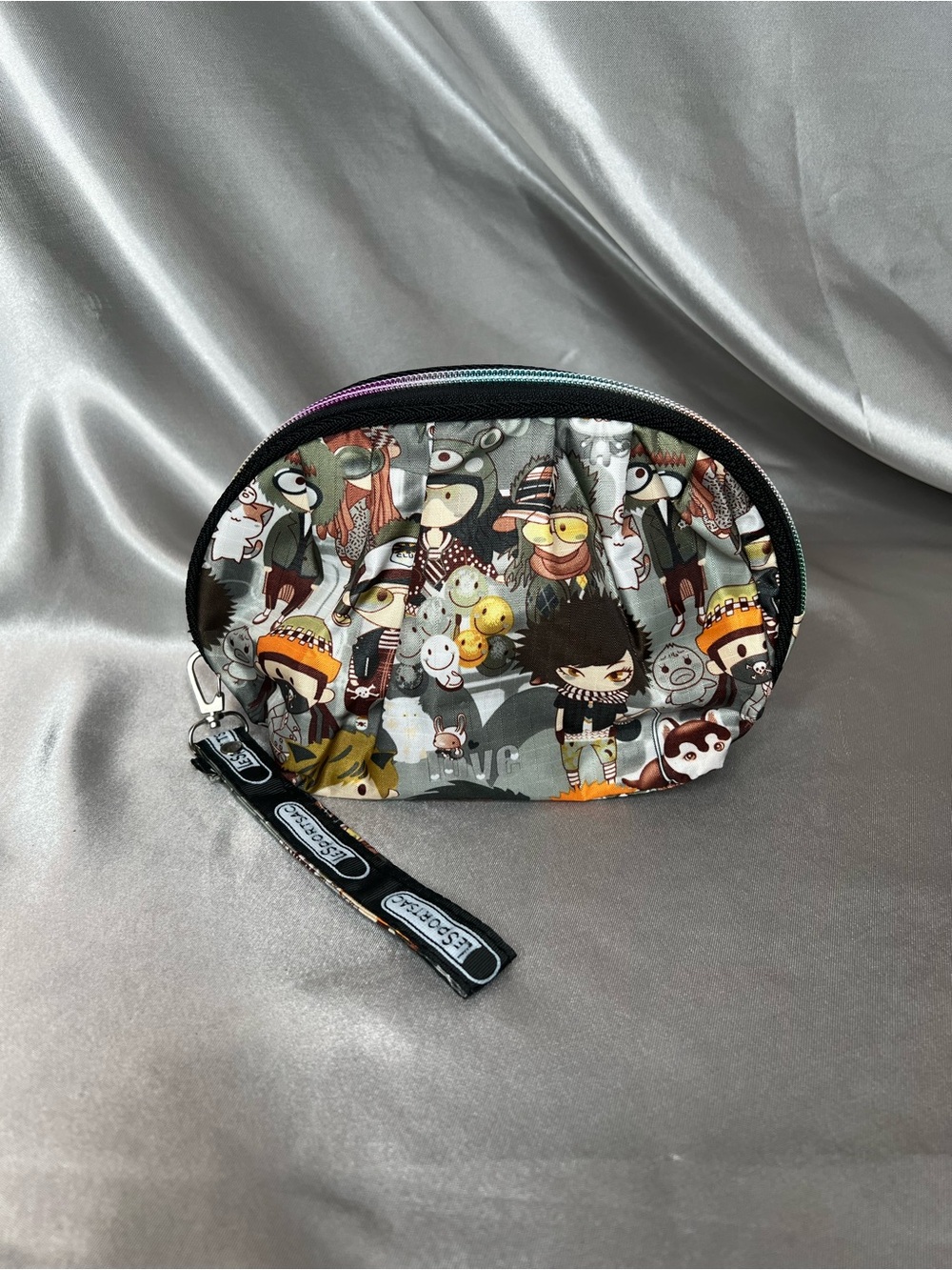 Rare Vintage LeSportsac x Tokidoki Adorable Cartoon Print Cosmetic Pouch